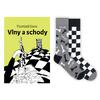 Kniha Vlny a schody a šachové ponožky | Velikost: S (36-39)
