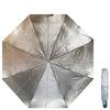Metalický automatický deštník | Šedo-stříbrná