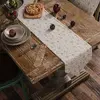 Vánoční běhoun na stůl - Krémová