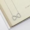 925/1000 stříbrný náhrdelník se zirkony Heart infinity