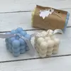 Přírodní sójové svíčky Bubble - bílá a modrá