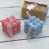 Přírodní sójové svíčky Bubble - modrá a červená