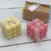 Přírodní sójové svíčky Bubble - červená a žlutá