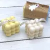 Přírodní sójové svíčky Bubble - bílá a žlutá