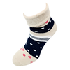 Dámské froté ponožky Kvítky na krémové | Krémová