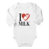 Dětské body: "I love milk" | Velikost: 50-56 | Bílá