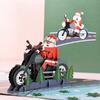 3D vánoční přání - Santa na motorce