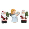 Vánoční postavičky: 2× Santa, 1× andílek modrý | Varianta 3