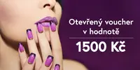 Otevřený voucher v hodnotě 1500 Kč