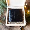 Pánská peněženka v dárkové krabičce MK02 | Balení: Vánoční motiv | Černá