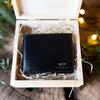 Pánská peněženka v dárkové krabičce MK03 | Balení: Vánoční motiv | Černá