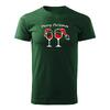 Pánské tričko Vánoční skleničky | Velikost: S | Zelená