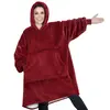 Oversize mikinová deka | Červená