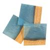 Podtácek ze dřeva a epoxidu - světle modrá mořská | Balení: 1 ks