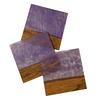 Podtácek ze dřeva a epoxidu - violet sky | Balení: 1 ks