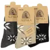 Dámské ponožky Alpaka - 3 pack - vzorované | Velikost: 35-38 | Béžová, černá, tmavě šedá