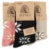Dámské ponožky Alpaka - 3 pack - vzorované | Velikost: 35-38 | Béžová, černá, růžová