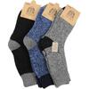 3 pack pánských ponožek alpaka | Světle šedá, černá, modrá