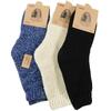 3 pack dámských ponožek alpaka | Velikost: 35-38 | Modrá, krémová, černá