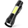 Traveler 115850 LED COB Nabíjecí kapesní baterka se ZOOMem, černá