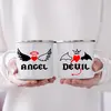 Sada plecháčků s podtácky Angel, Devil