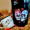 Dárkové balení kávy Los Muertos Be My Valentine s plecháčkem, White edition | Typ: Zrnková