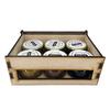 Dřevěná dárková krabička, 6x 35 g - ajurvéda, pyl, skořice, kakao, borůvka, ostružina