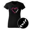 Dámské tričko "Pudlík v srdci" | Velikost: S | Černá