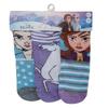 Dívčí ponožky 3 pack - Frozen | Velikost: 23-26 | Modrá/fialová/modrá pruhy