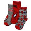 Chlapecké ponožky 3 pack: Spider-Man | Velikost: 23-26 | Šedá/červená/šedá AOP