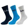 Dětské ponožky 3 pack - Lee Cooper | Velikost: 23-26 | Modrá a šedá