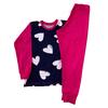 Dětské pyžamo - Srdíčka sytě růžové | Velikost: 128