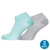SCHOLL Ponožky dámské COOL ARIKOOL šedá/mátová - 2 páry v balení | Velikost: 35-38 | Šedá a mátová