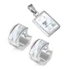 Přívěsek s krystalem Elements - set | Čirá