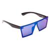 Černé brýle Kašmir Crystal CS02 - skla modrá zrcadlová | Balení: Bez krabičky