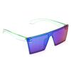 Zelené brýle Kašmir Crystal CS04 - skla modro-zelená zrcadlová | Balení: Bez krabičky