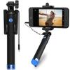 Selfie tyč s dálkovým ovládáním, 20-64 cm, černá | Černá