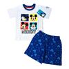 Chlapecké pyžamo s kraťasy a krátkým rukávem - Mickey | Velikost: 98 | Bílá/modrá