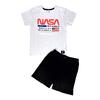 Chlapecké pyžamo s kraťasy a krátkým rukávem - NASA | Velikost: 134/140 | Bílá/černá