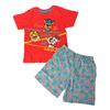 Chlapecké pyžamo s kraťasy a krátkým rukávem - Tlapková patrola | Velikost: 110 | Oranžová/šedá