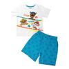 Chlapecké pyžamo s kraťasy a krátkým rukávem - Tlapková patrola | Velikost: 98 | Bílá/modrá