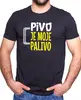 Pánské tričko Pivo je moje palivo | Rozměr: S | Černá