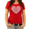 Dámské tričko - Srdce | Velikost: XS | Červená