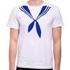 Unisex námořnické tričko - Modrá šatka | Rozměr: S | Bílá