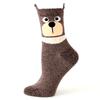 Ponožky s medvědy - hnědá