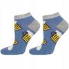 Pánské kotníkové ponožky - pivo | Velikost: 40-45 | Modrá celopotisk