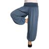 Harémové jednobarevné kalhoty | Modrá