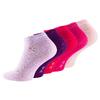 5 párů dámských růžových kotníkových ponožek | Velikost: 35-38