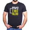 Pánské tričko Pivo je moje palivo | Rozměr: S | Černá