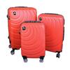 Sada 3 skořepinových kufrů 807 | Červená